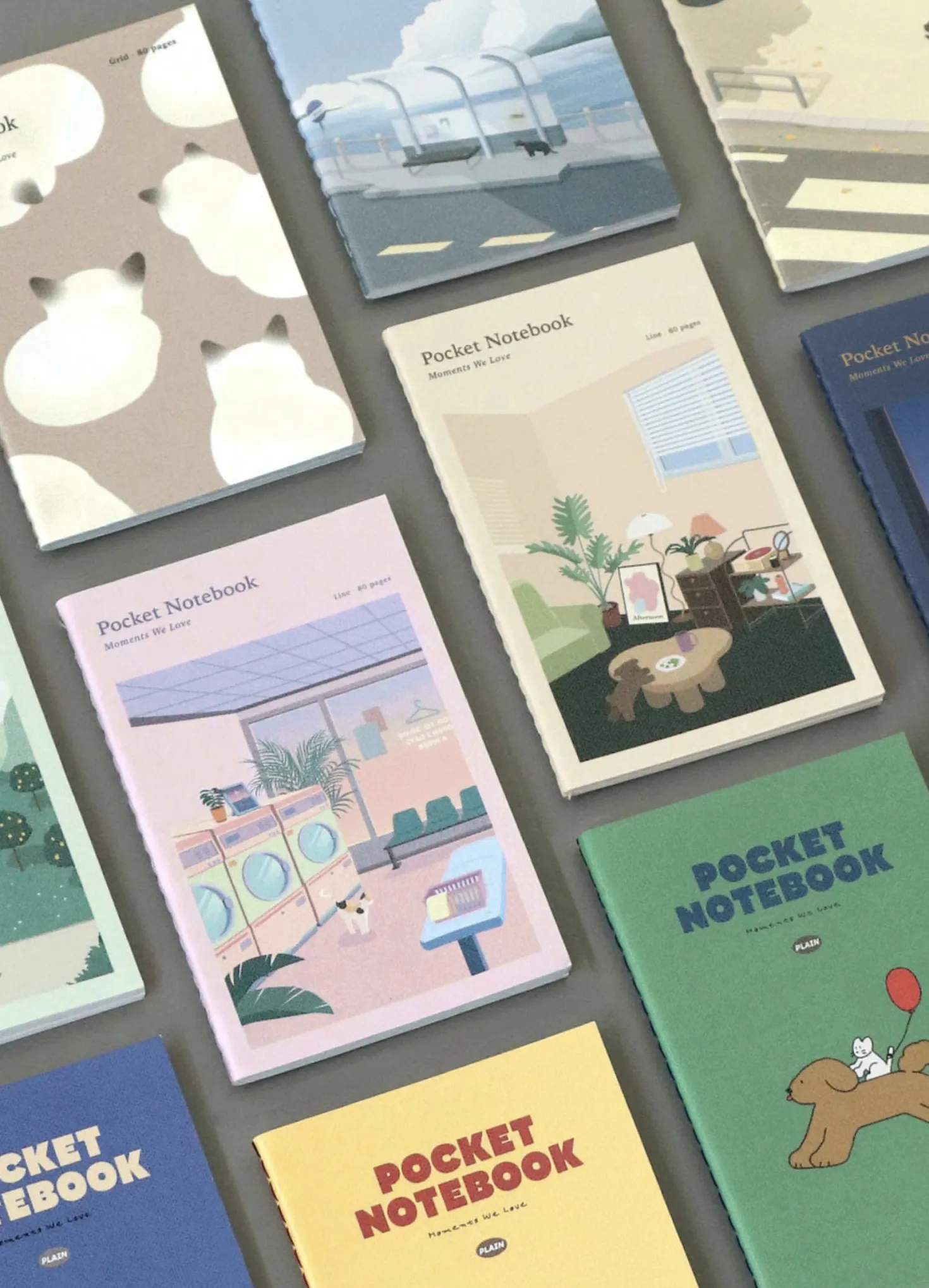 Calm Days Pocket Grid Notebook
