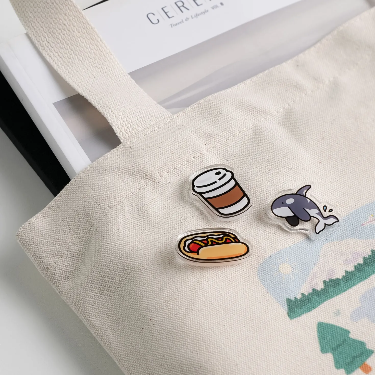 Cat Acrylic Pin Badge