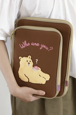 Cat & Bear 11 in. iPad Pouch