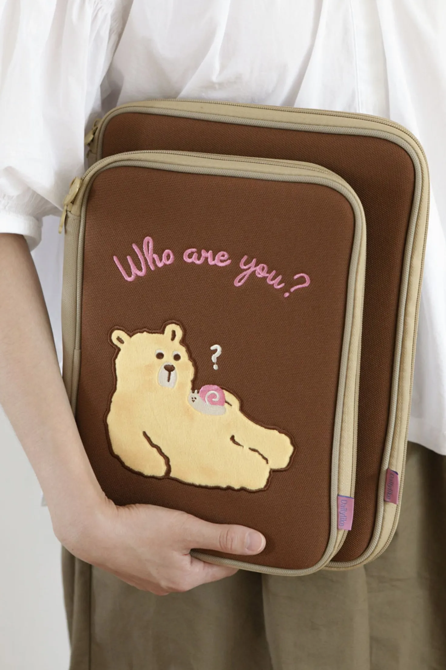 Cat & Bear 11 in. iPad Pouch