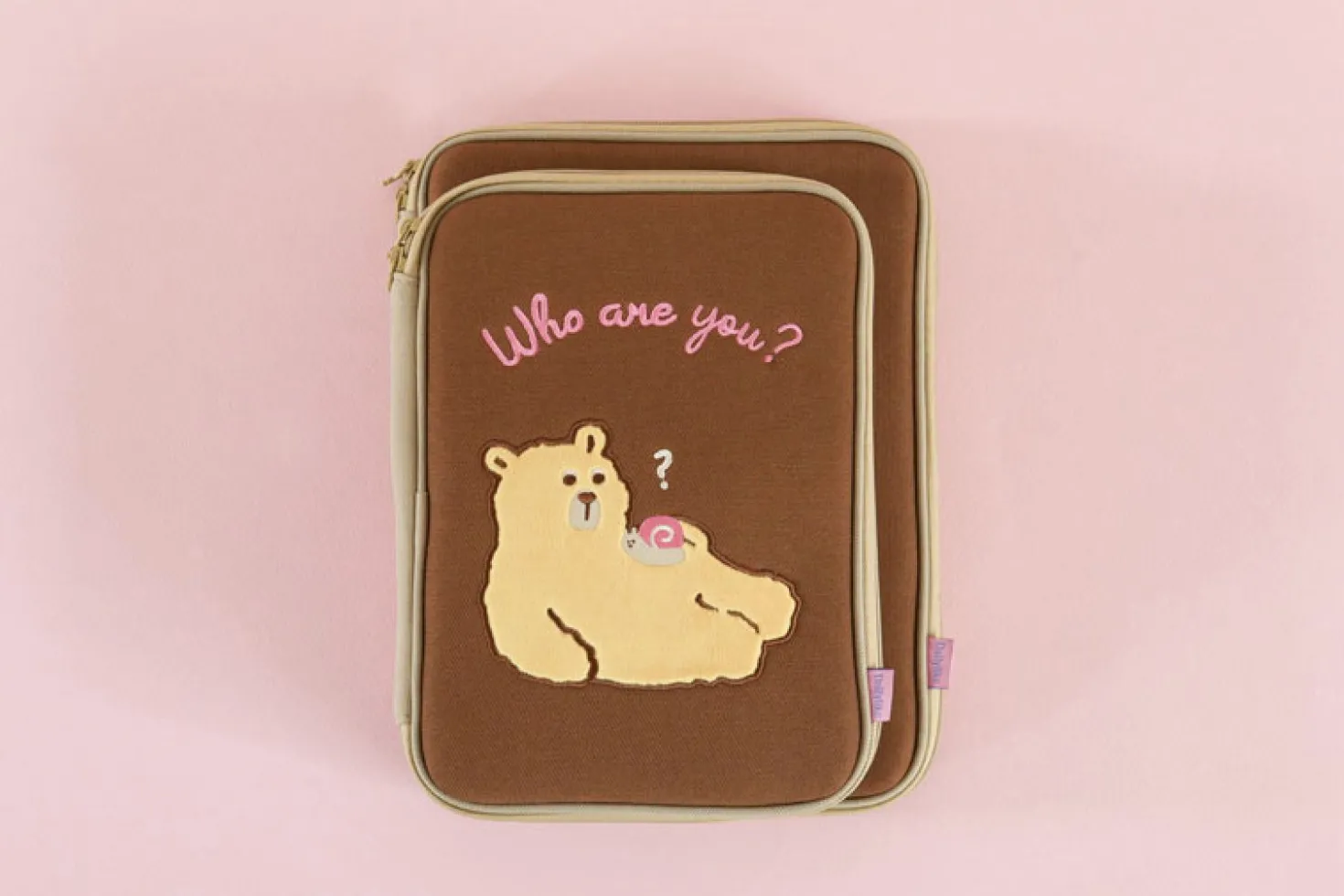 Cat & Bear 11 in. iPad Pouch