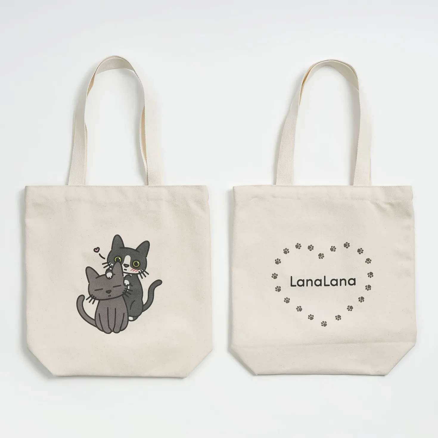 Cat Couple Tote Bag