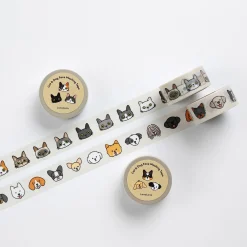 Cat & Dog Face Masking Tape