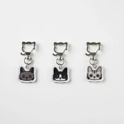Cat Face Acrylic Key Ring
