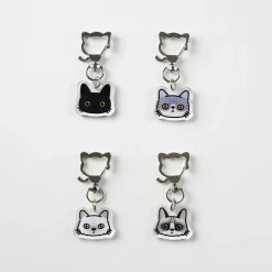 Cat Face Acrylic Key Ring