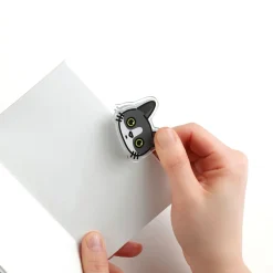 Cat Face Double-sided Acrylic Clip