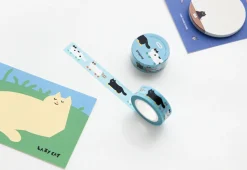 Cat Illustration Masking Tape