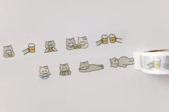 Cat's Beer Time Masking Tape