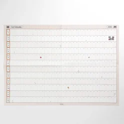 2026 Cat Yearly Calendar Poster