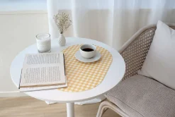 Checkered Vegan Leather Placemat