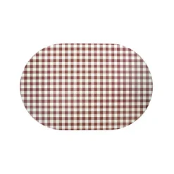 Checkered Vegan Leather Placemat