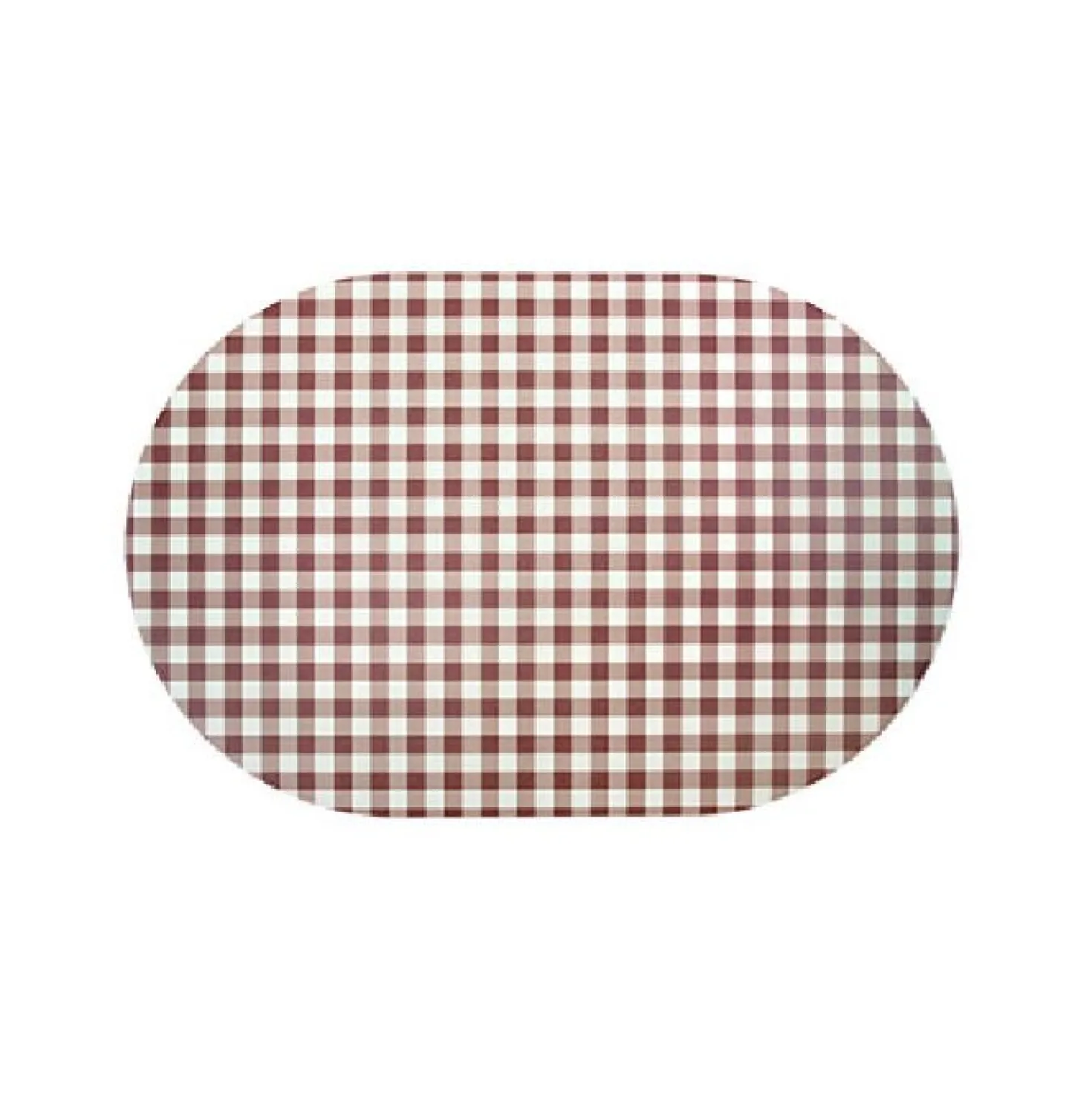 Checkered Vegan Leather Placemat