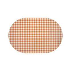 Checkered Vegan Leather Placemat
