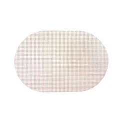 Checkered Vegan Leather Placemat