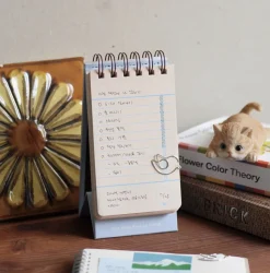 Checklist Spiral Standing Notebook
