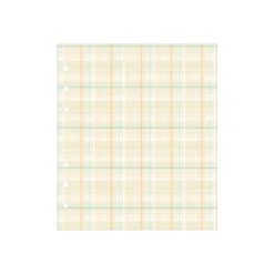 Check Pattern 6 Ring A6 Wide Note Refill