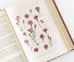 China Pink Pressed Flower Sticker