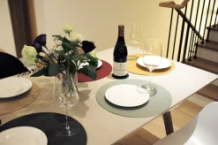 Circle Edge Leather Dining Placemat