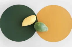 Circle Edge Leather Dining Placemat