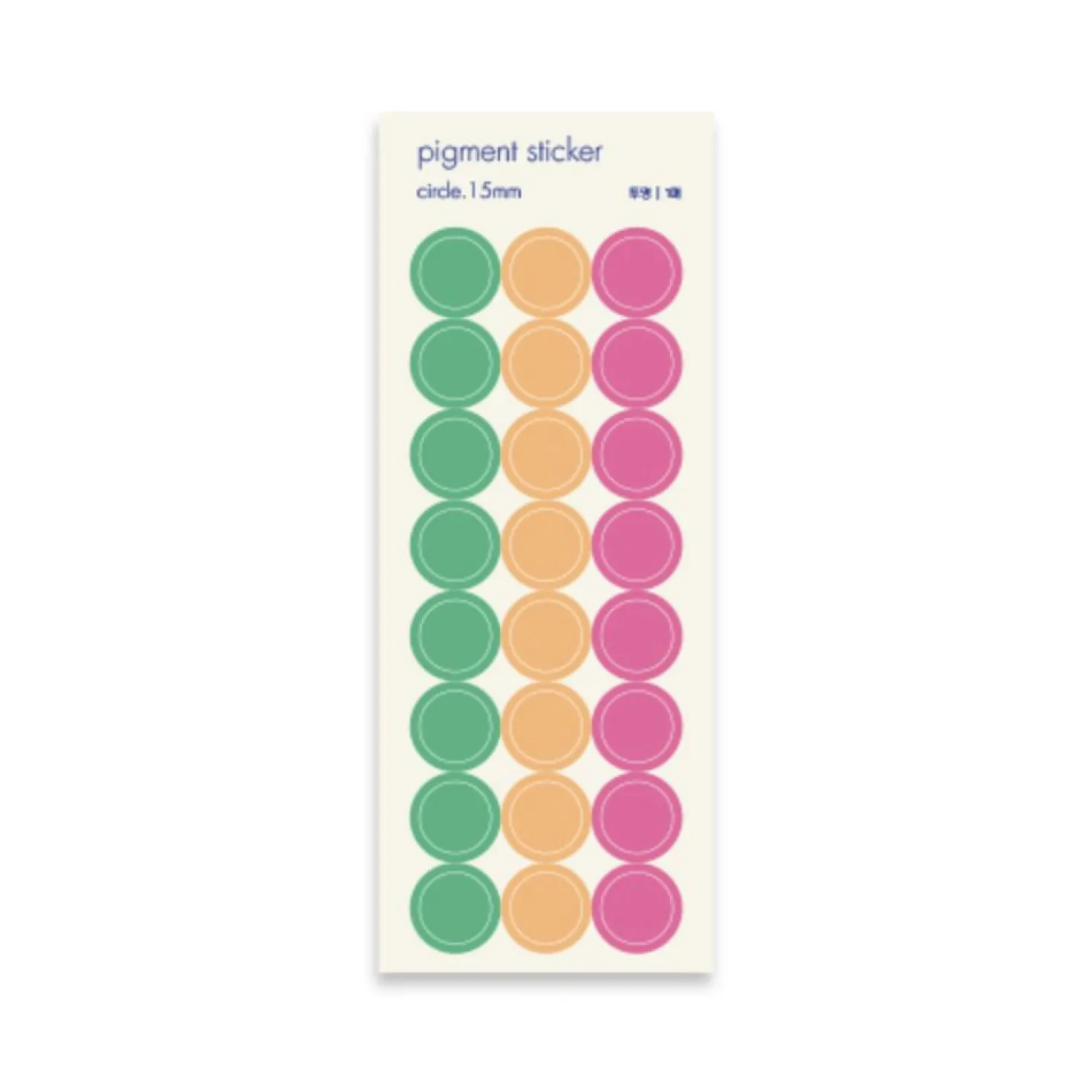 Circle Pigment See-through Sticker