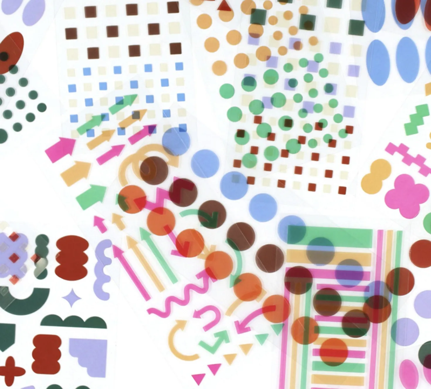 Circle Pigment See-through Sticker