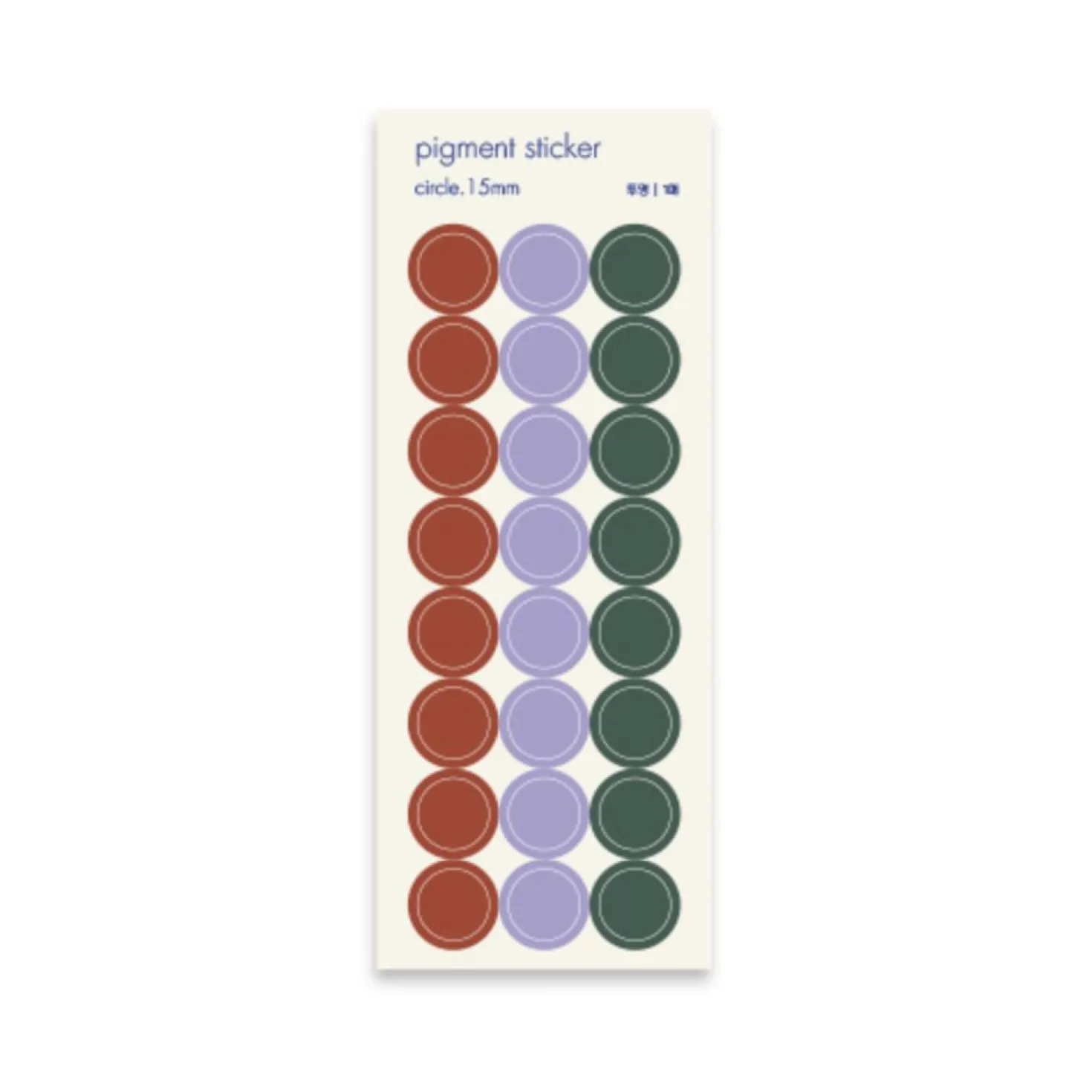 Circle Pigment See-through Sticker