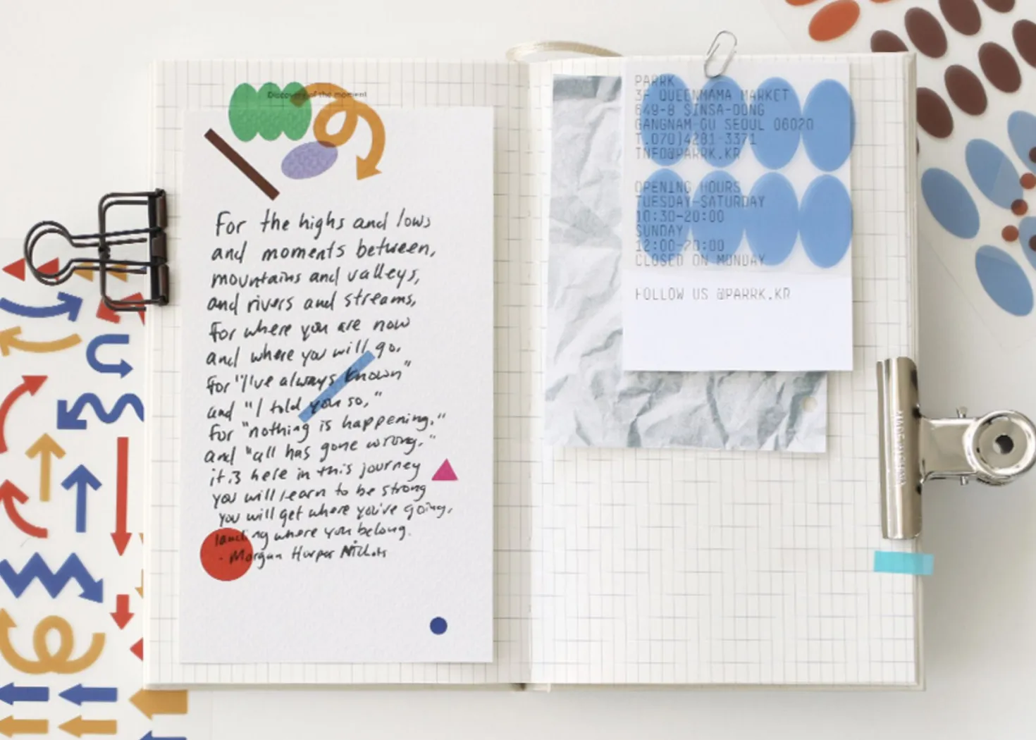 Circle Pigment See-through Sticker