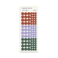 Circle Pigment See-through Sticker