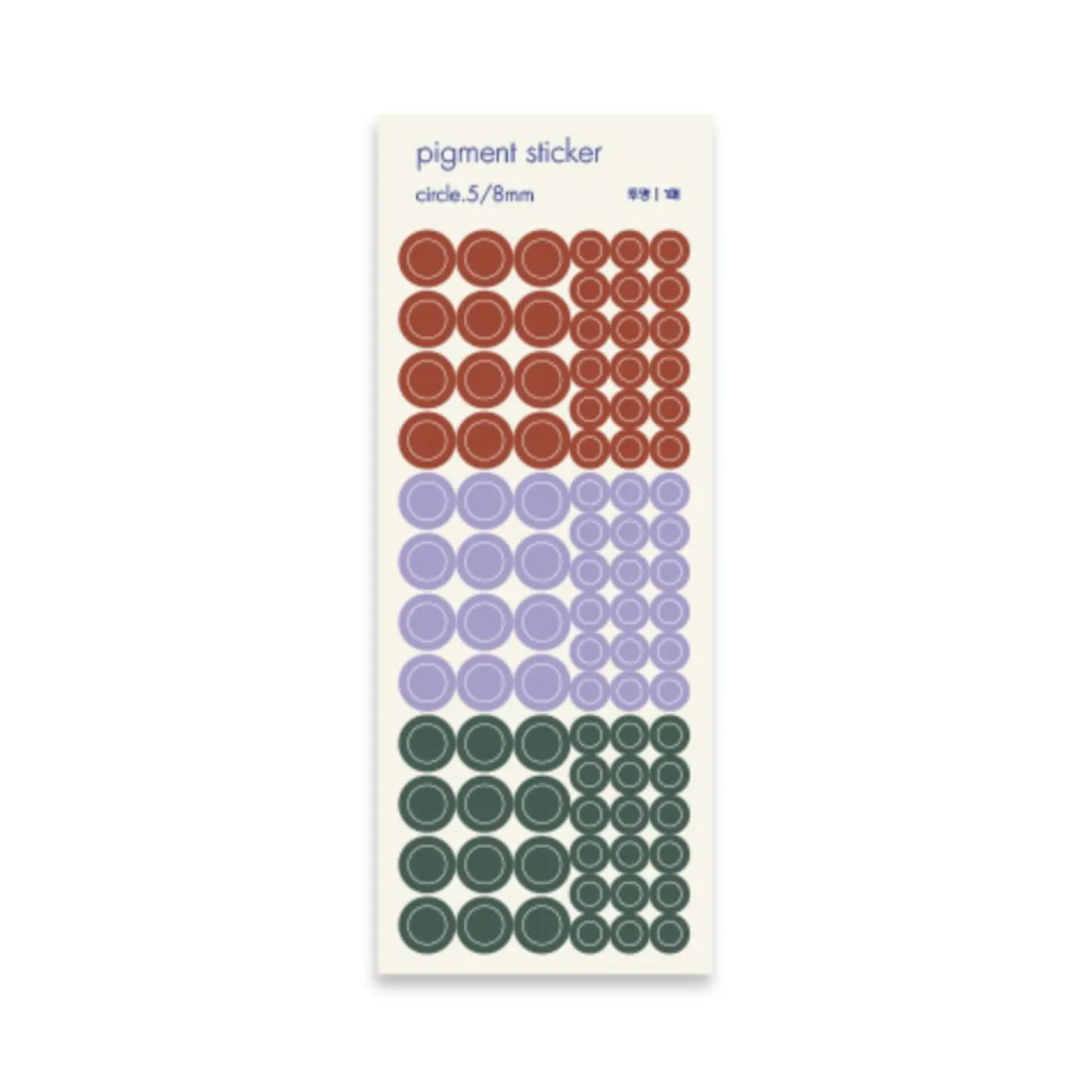 Circle Pigment See-through Sticker