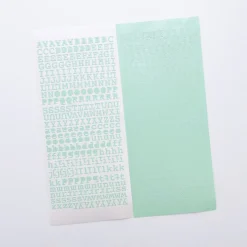 Classic Typo Alphabet Slim Sticker