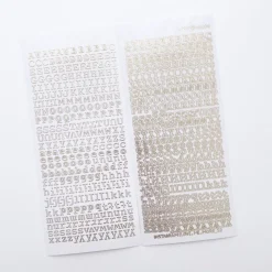 Classic Typo Alphabet Slim Sticker