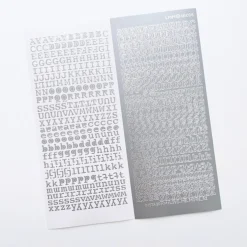 Classic Typo Alphabet Slim Sticker