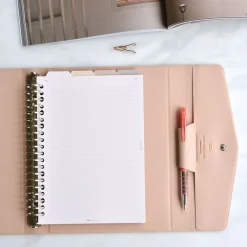 Classy Gentle 20 Ring A5 Binder Clutch
