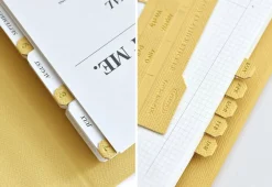 Classy Leather Index Sticker