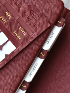 Classy Leather Index Sticker