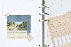 Classy Leather Index Sticker