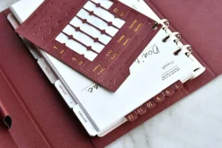 Classy Leather Index Sticker