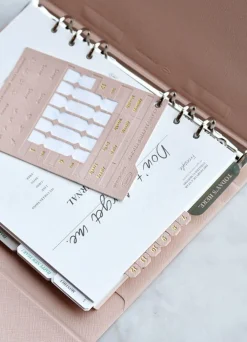 Classy Leather Index Sticker