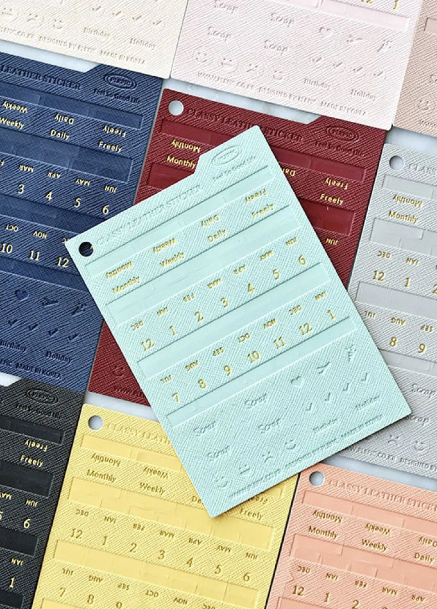 Classy Leather Index Sticker