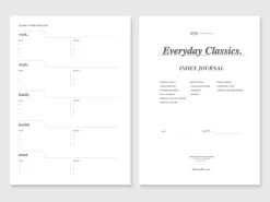 Classy Standard Index Weekly Planner
