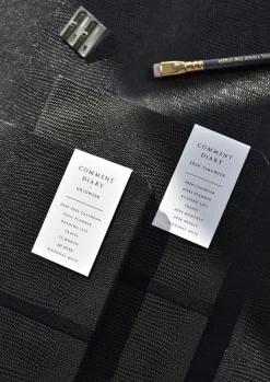 Classy Textured Leather B6 Weekly Planner
