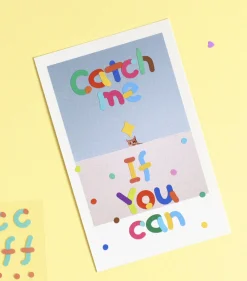 Color Combo Alphabet Removable Sticker