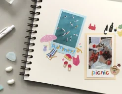 Color Combo Alphabet Removable Sticker