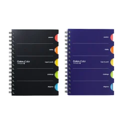 Colorful Index A5 Spiral Lined Notebook