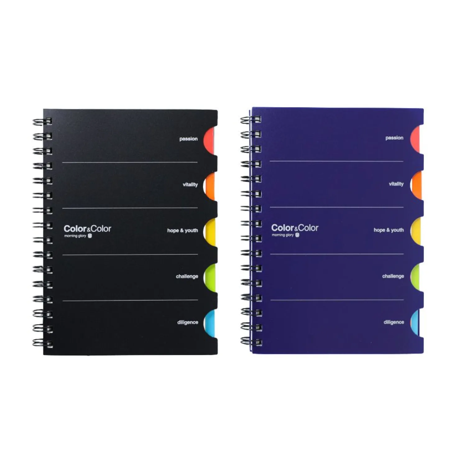 Colorful Index A5 Spiral Lined Notebook
