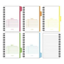 Colorful Index A5 Spiral Lined Notebook