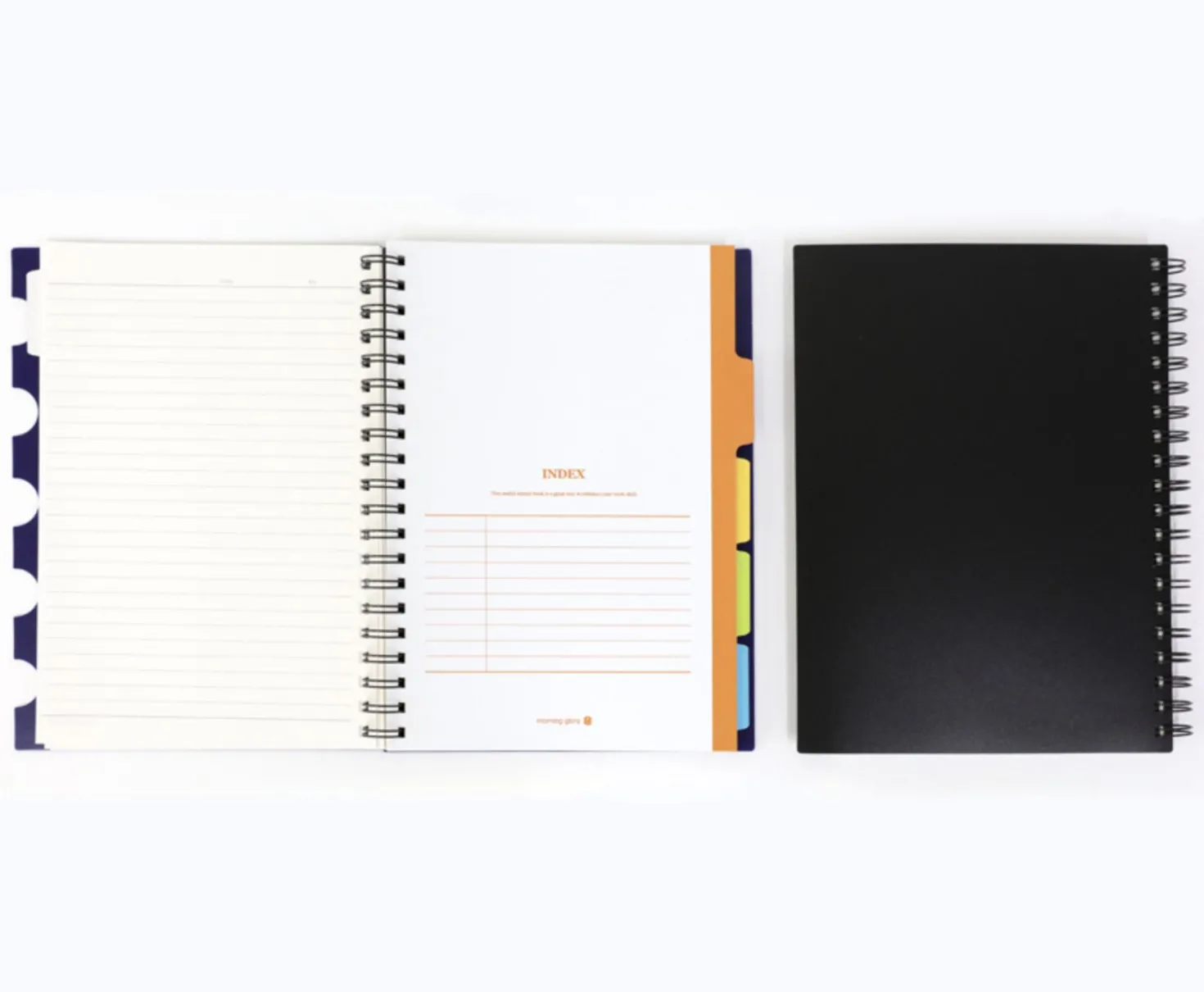 Colorful Index A5 Spiral Lined Notebook