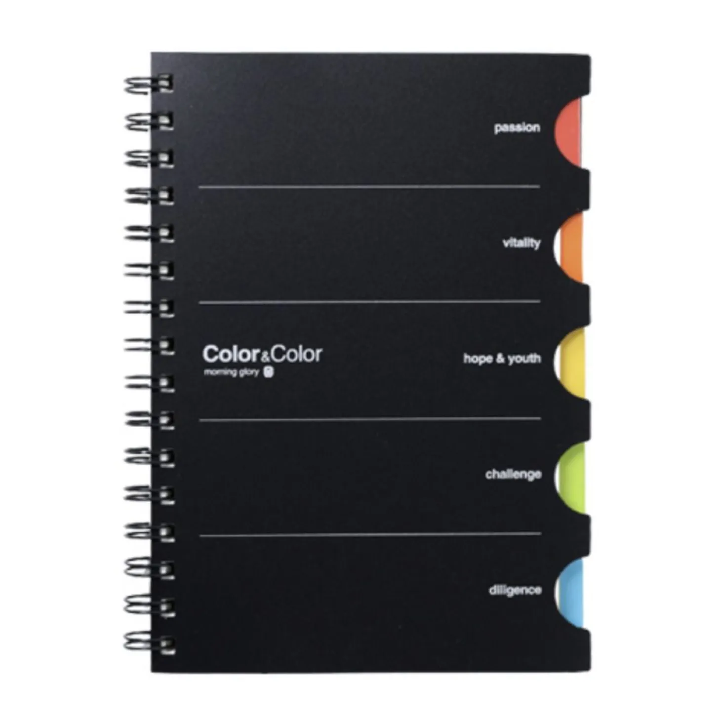 Colorful Index A5 Spiral Lined Notebook