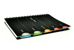 Colorful Index B5 Spiral Lined Notebook