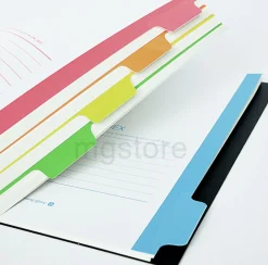 Colorful Index B5 Spiral Lined Notebook